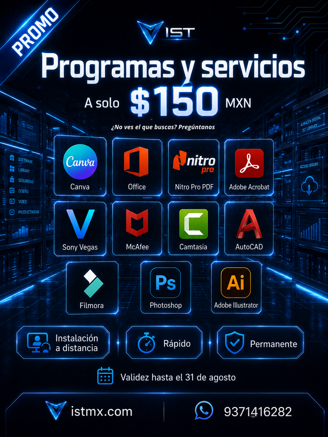 Descuento en programas y servicios