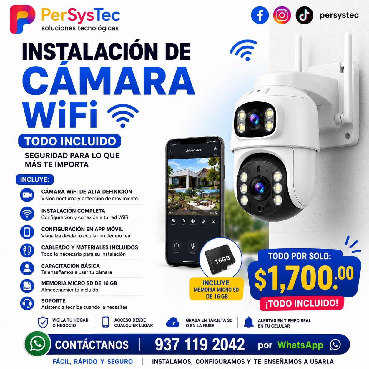 Producto de cámara Wi-Fi