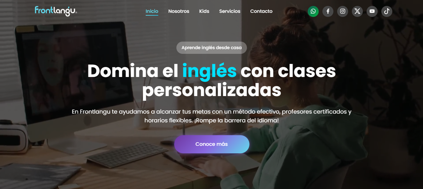 Página de inicio Frontlangu