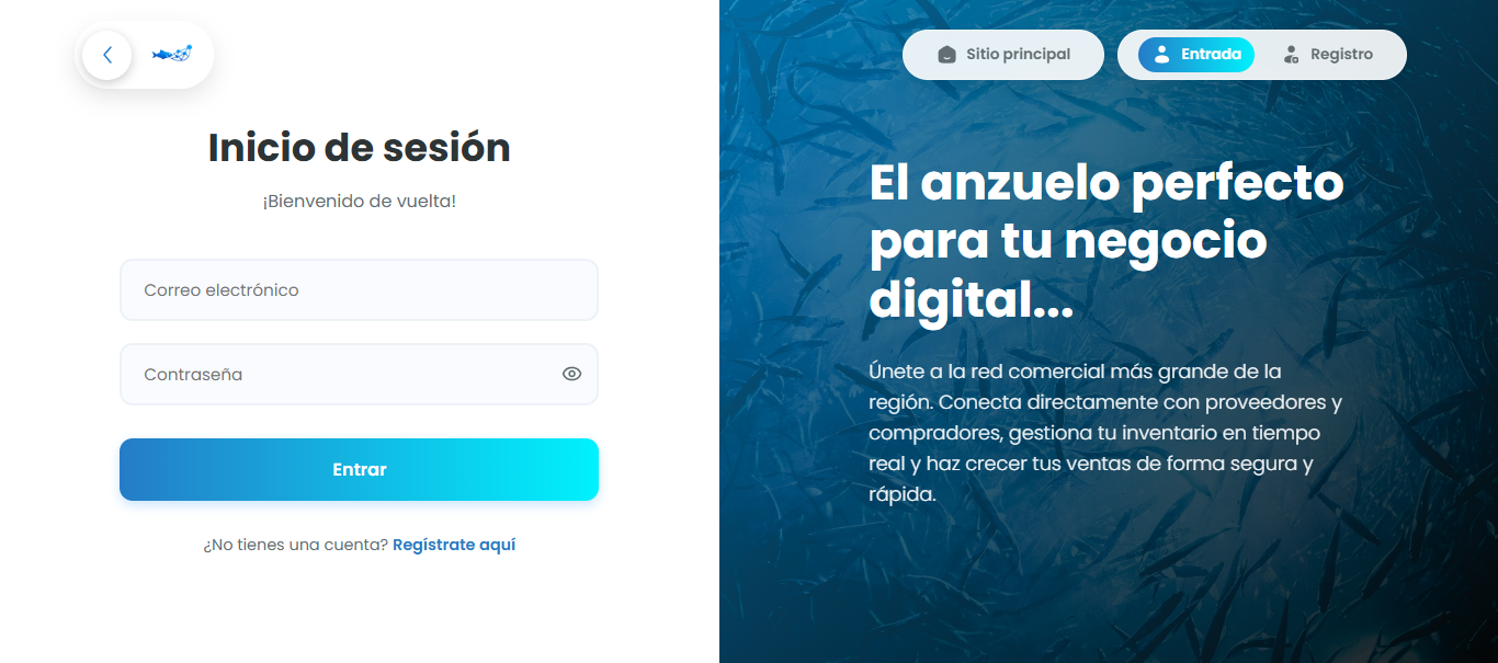 Inicio de sesión PescaConecta